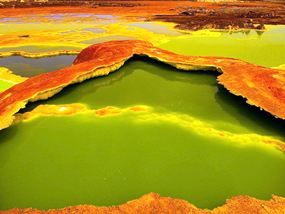 The colourful salt ponds of Dallol - Mohammed Torche