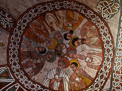 Murals in one of Lake Tana’s churches - Mohammed Torche