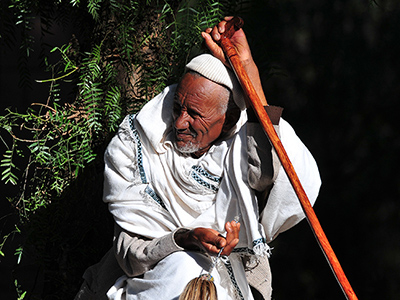Prêtre orthodoxe à Lalibela - Pierre Emonet